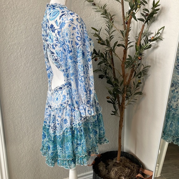 Oliviaceous Boho Waves Ombré Bohemian Style Dress - Picture 9 of 13